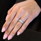 Christopher Designs Crisscut Diamond Anniversary Wedding Band