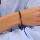 Estate H. Stern Rainbow Gemstone 18k Gold Tennis Bracelet