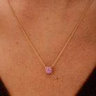 Tiffany & Co Paloma Picasso Pink Sapphire 18k Rose Gold Sugar Stacks Necklace