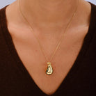 Vintage Elsa Peretti Tiffany & Co 18K Gold Bottle Jug Pendant Necklace