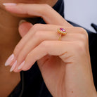 Antique Victorian GIA 1.25 Ct Unheated Burma Pink Sapphire Halo Engagement Ring