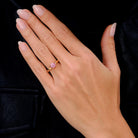 Tiffany & Co Paloma Picasso Pink Sapphire 18k Rose Gold Sugar Stack Ring