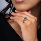 GIA Certified 2.85 Carat Color-Changing Alexandrite and Diamond East-West Ring