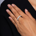 Estate 6.75 Carat Cushion Cut Diamond Eternity Band Platinum Size 6.5