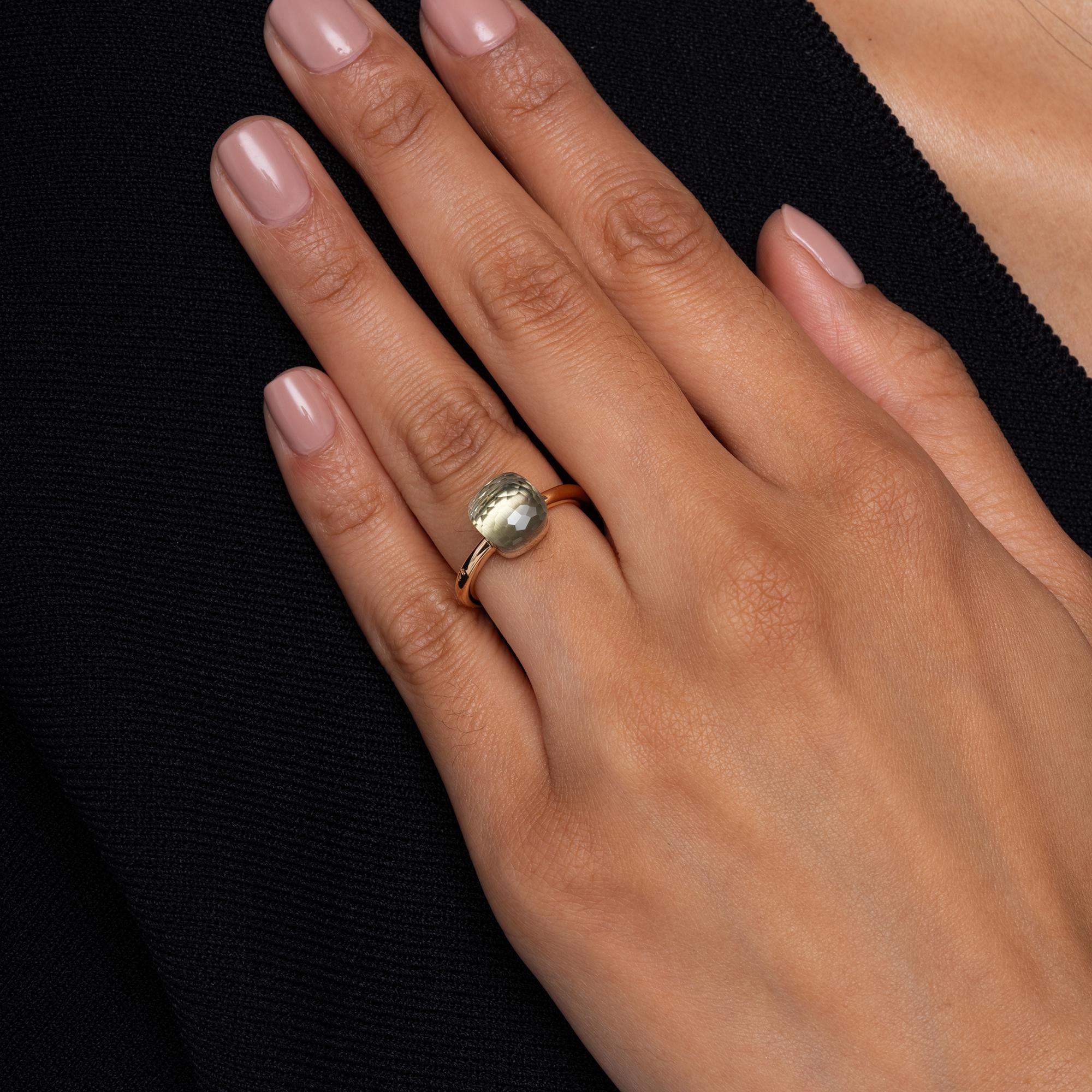 Pomellato Nudo Petit Prasiolite Rose Gold Stacking Ring