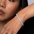 1920 Antique Cartier Art Deco 12 Carat Diamond Straight Line Tennis Bracelet