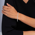 Estate 9 Carat Emerald Cut Diamond and Platinum Tennis Bracelet