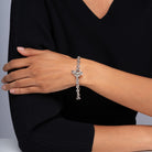 Hoorsenbuhs 18k White Gold Men's Link Toggle Bracelet