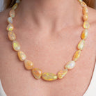 281 Carat Gem Quality Opal Beads Necklace