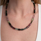 240 Carats Multi Color Raw Tourmaline Bead Strand
