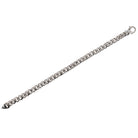 Designer Diamond 14k White Gold Cuban Link Bracelet