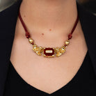 Kieselstein-Cord 18 Karat Gold Foo Dog Carnelian & Diamond Necklace