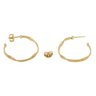 Marco Bicego Italian 18k Twisted Hoop Earrings
