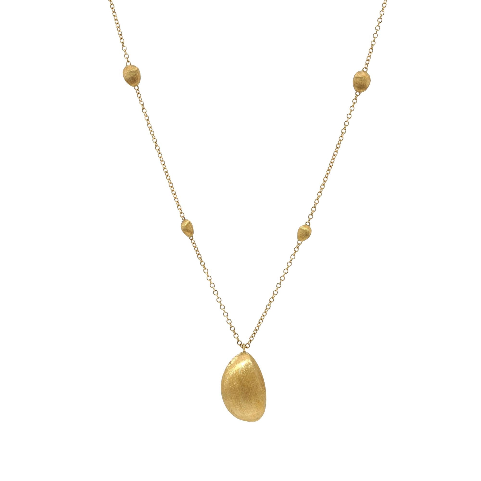 Vintage Marco Bicego 31" Long 18k Gold Siviglia Necklace