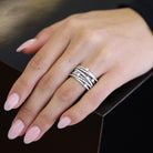 Marco Bicego GOA 7-Strand Diamond Wide White Gold Band