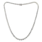 Ruser 25 Carat Diamond Platinum Mid-Century Riviere Necklace