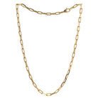 Santos de Cartier 18k Gold Paperclip Necklace Medium Model