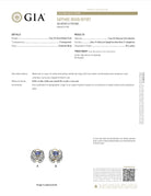 Antique Victorian GIA Certified 4.75 Carat Ceylon Sapphire & Diamond Earrings