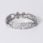 Antique 1920s Cartier 6.50 CT Diamond Art Deco Platinum Filigree Bracelet