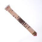 Retro 14k Rose Gold Ruby & Diamond Wide Buckle Bracelet