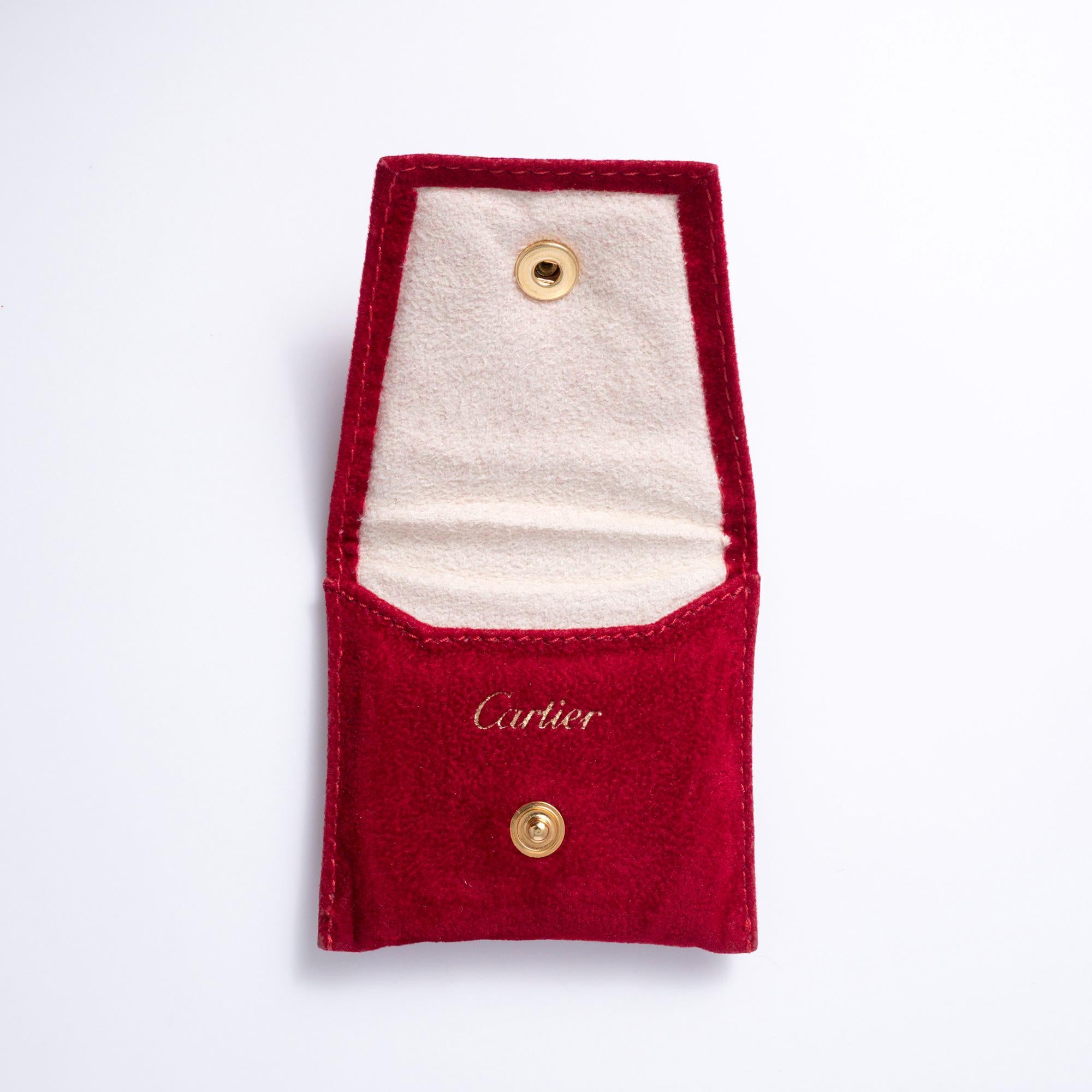 Antique Cartier Art Deco Sapphire & Enamel Interlocking Hearts Brooch