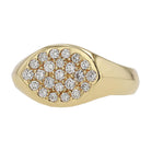 Tiffany & Co Elsa Peretti Diamond Pave 18k Gold East-West Estate Ring