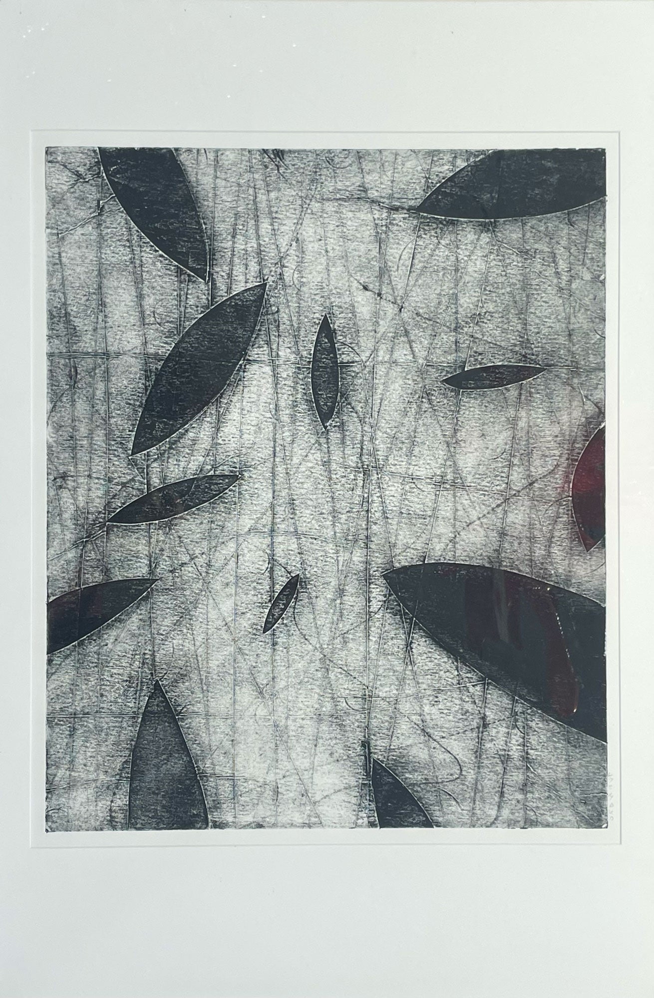 untitled collagraph print