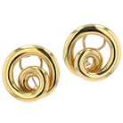 Vintage Angela Cummings 18k Gold Swirl Earrings