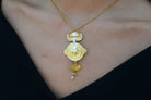 Antique Art Nouveau 24K Gold Imperial Jadeite Necklace