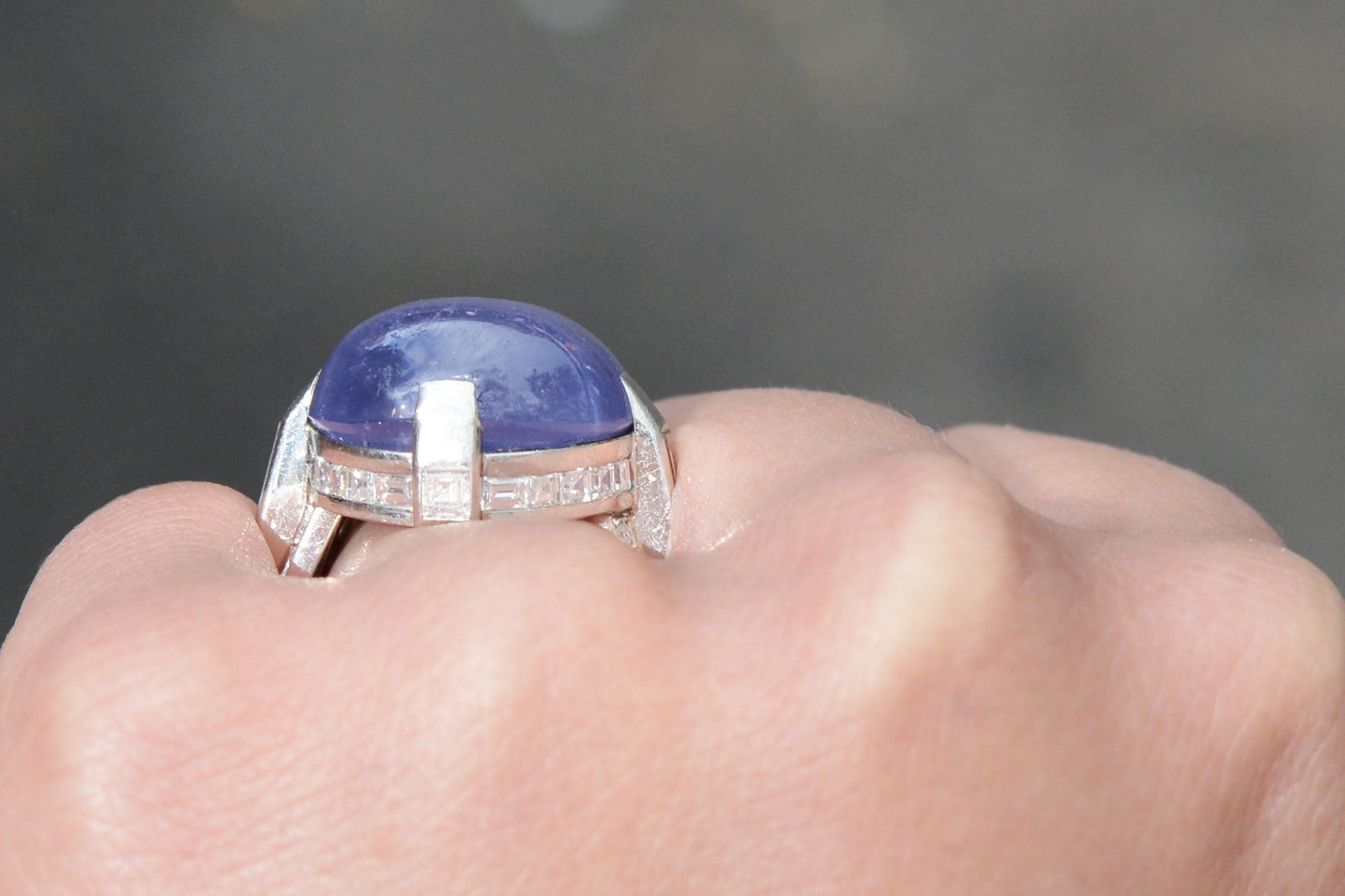 Antique Cartier 56 Carat Star Sapphire Statement Ring