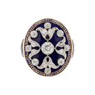 Antique Edwardian Enamel and Diamond Shield Cocktail Ring
