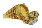 Antique Etruscan Revival Diamond Poison Ring