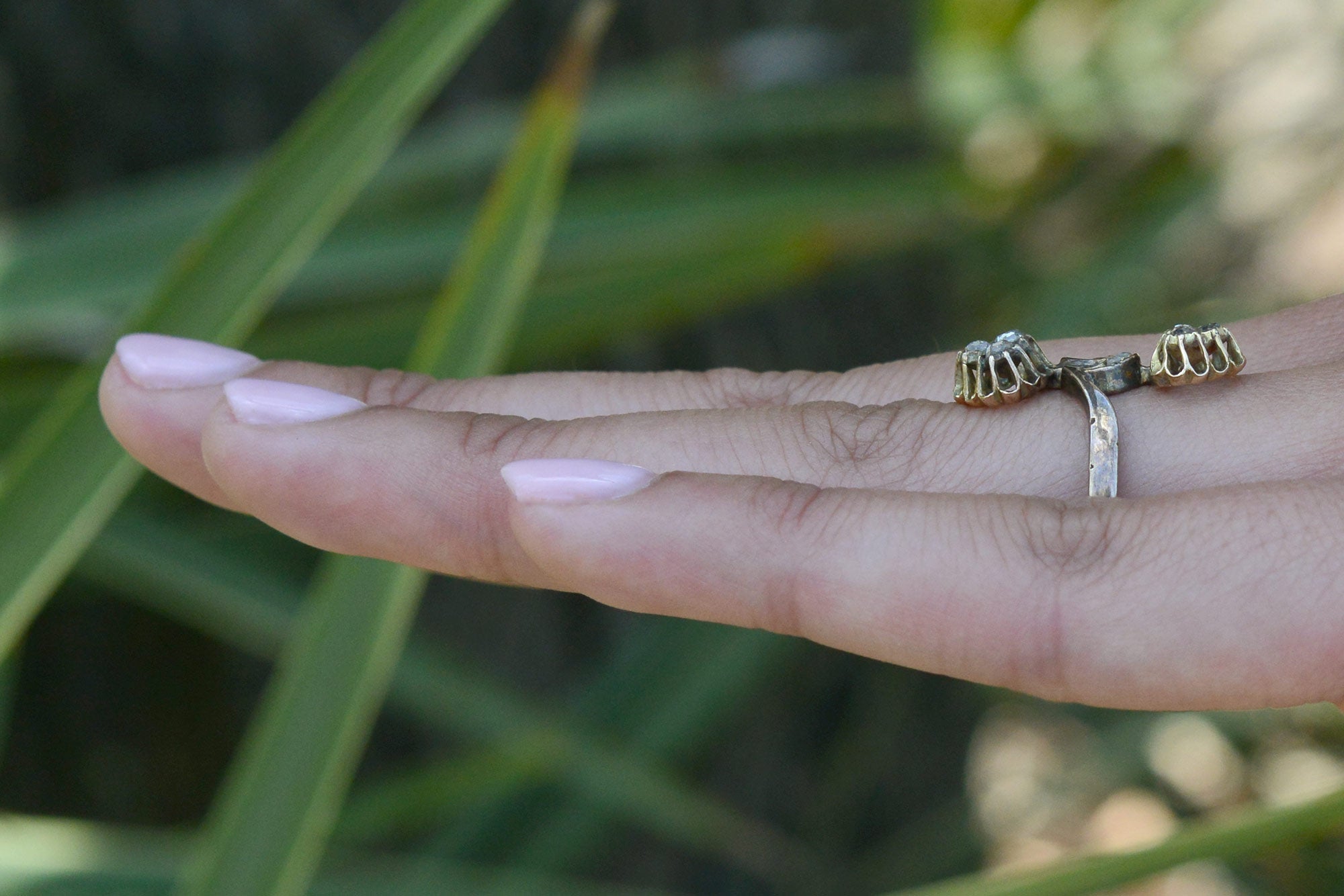 Antique Georgian Rose Cut Diamond Wedding Ring