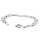 Art Deco Filigree Diamond Platinum and White Gold Link Bracelet