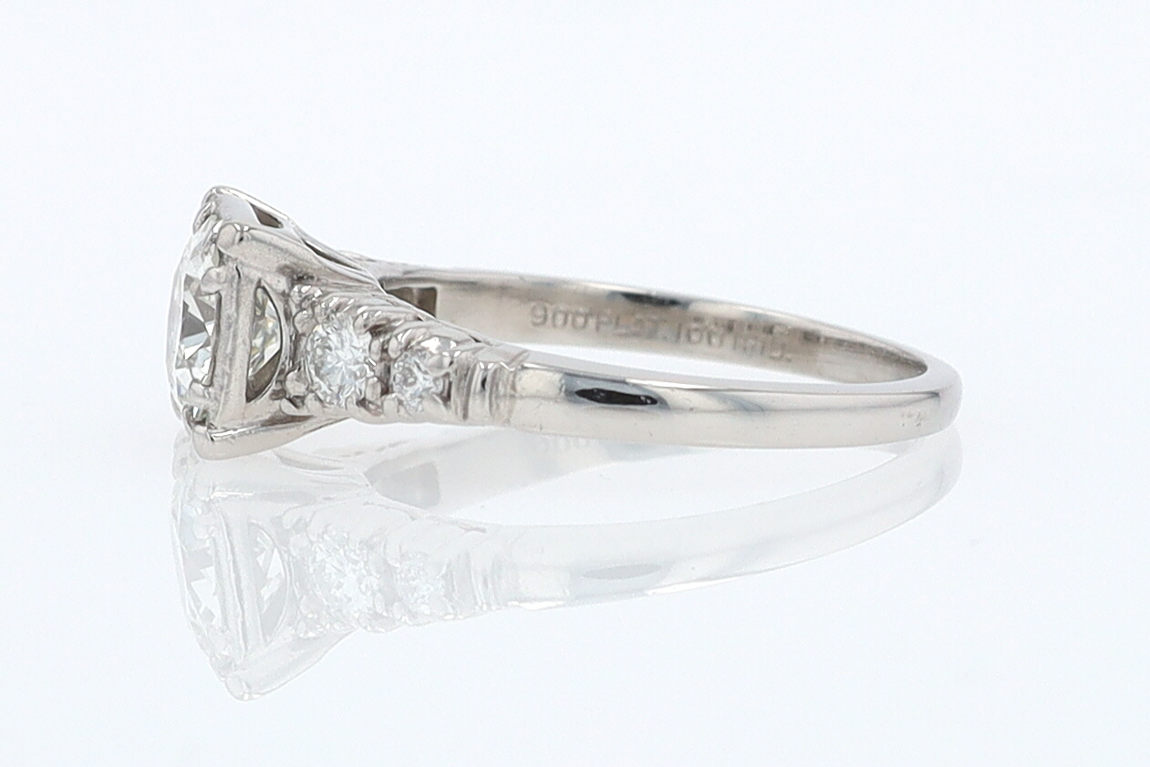 Art Deco 3/4 Carat Diamond Antique Engagement Ring