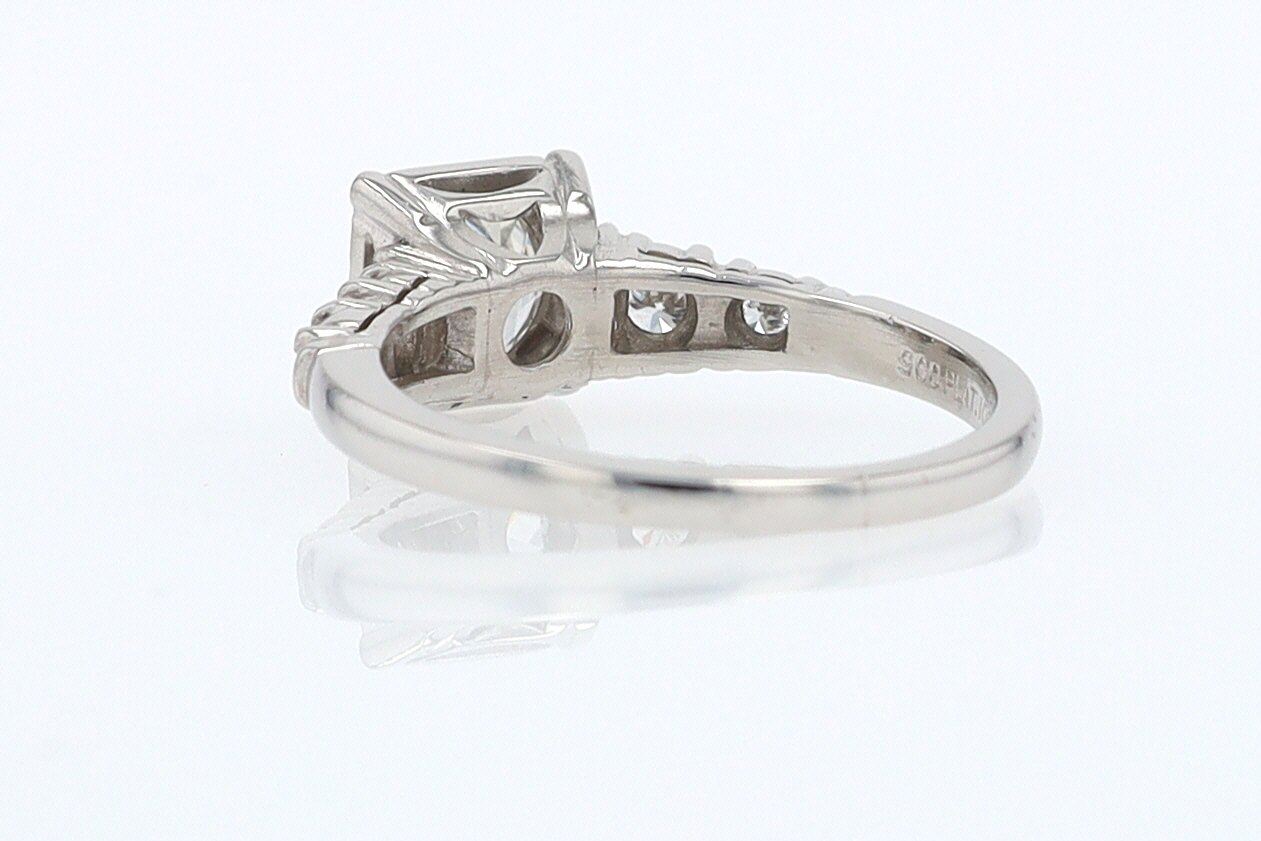 Art Deco 3/4 Carat Diamond Antique Engagement Ring