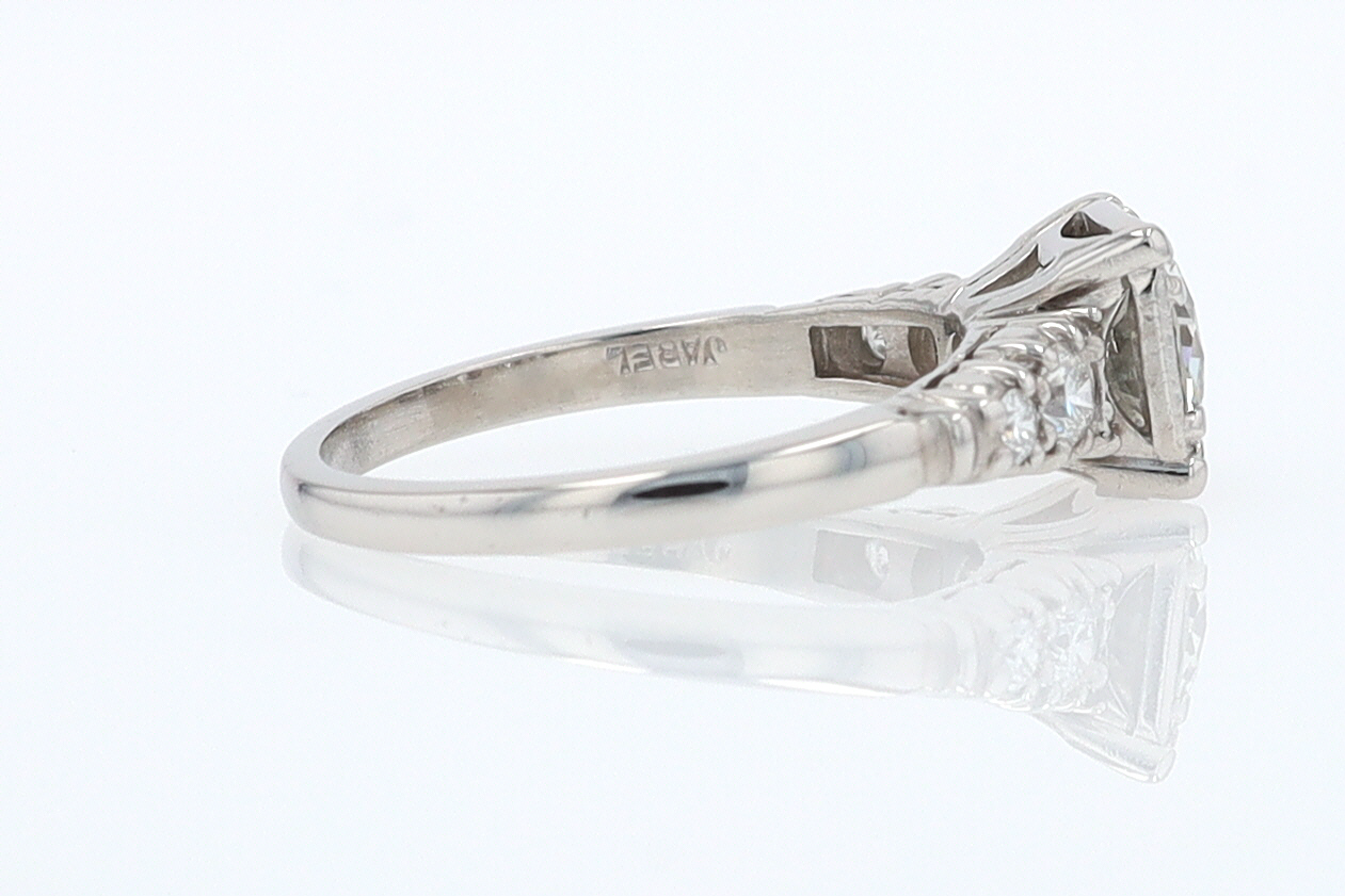 Art Deco 3/4 Carat Diamond Antique Engagement Ring