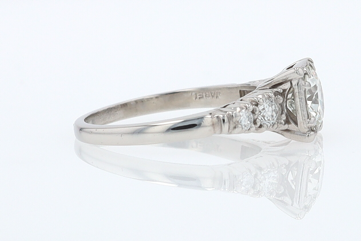 Art Deco 3/4 Carat Diamond Antique Engagement Ring