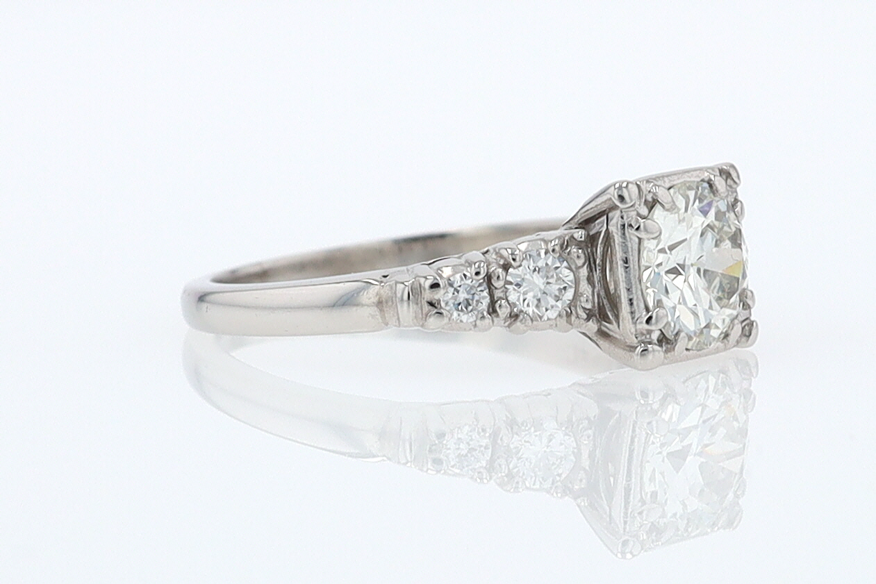 Art Deco 3/4 Carat Diamond Antique Engagement Ring