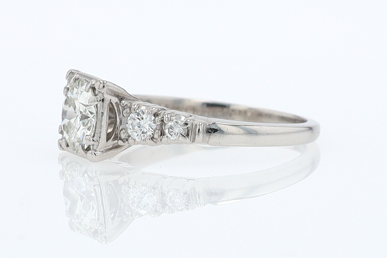 Art Deco 3/4 Carat Diamond Antique Engagement Ring