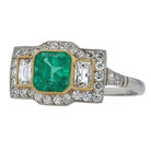 Colombian Emerald Diamond Ring