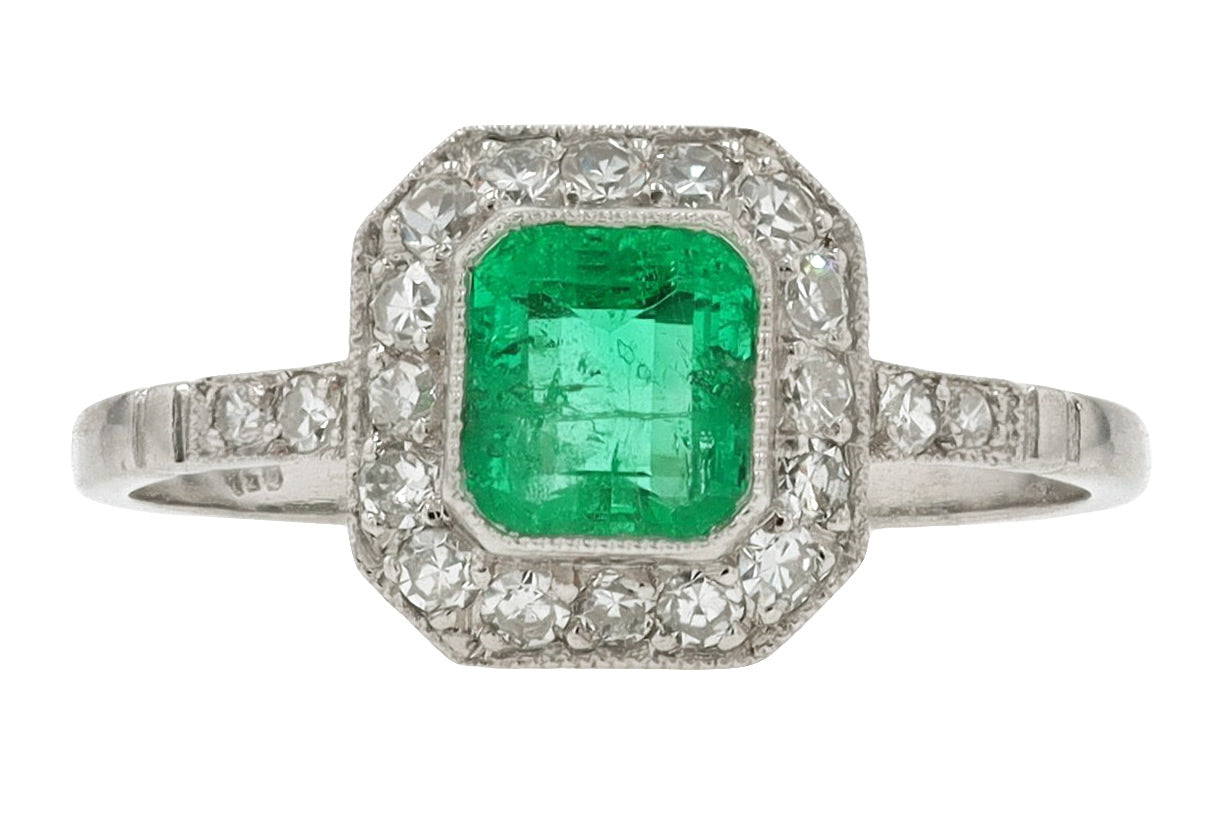 Emerald Engagement Ring