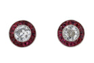 Ruby Diamond Studs