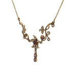 Art Nouveau Paste & Seed Pearl Naturalistic Necklace