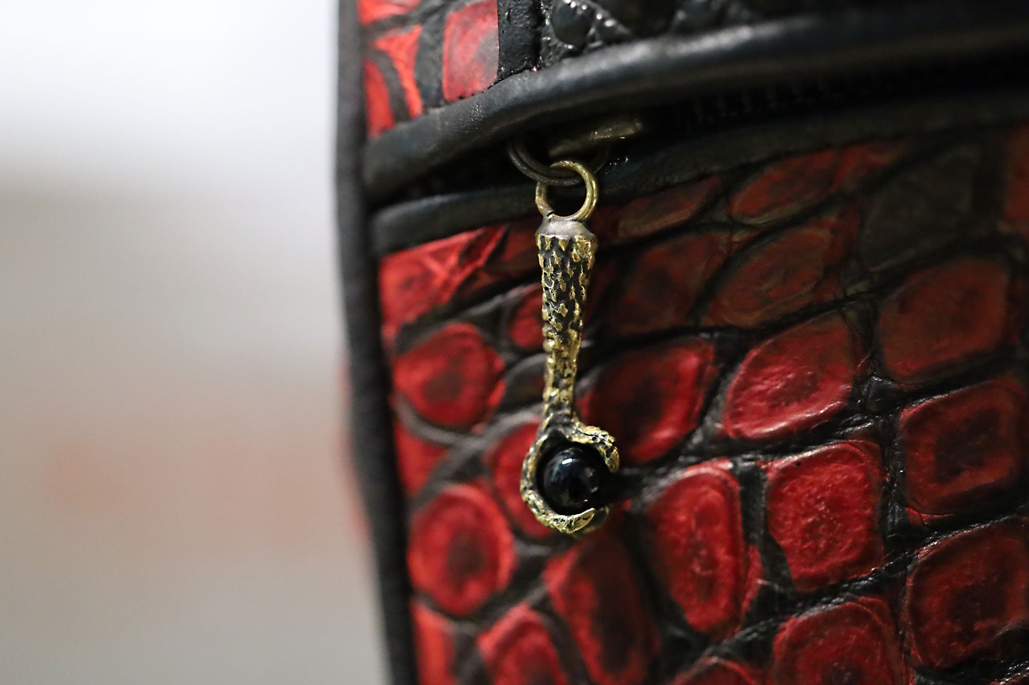 Artisan Handmade Sterling Silver & Crocodile Handbag Purse