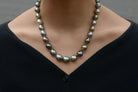 Black Tahitian Pearl Graduated Necklace