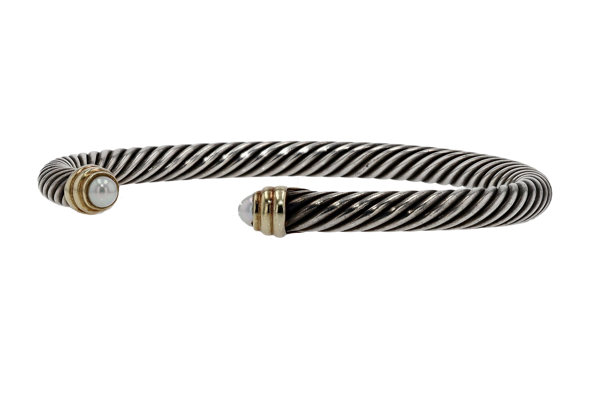 David Yurman Pearl 14K & Silver Estate Bracelet