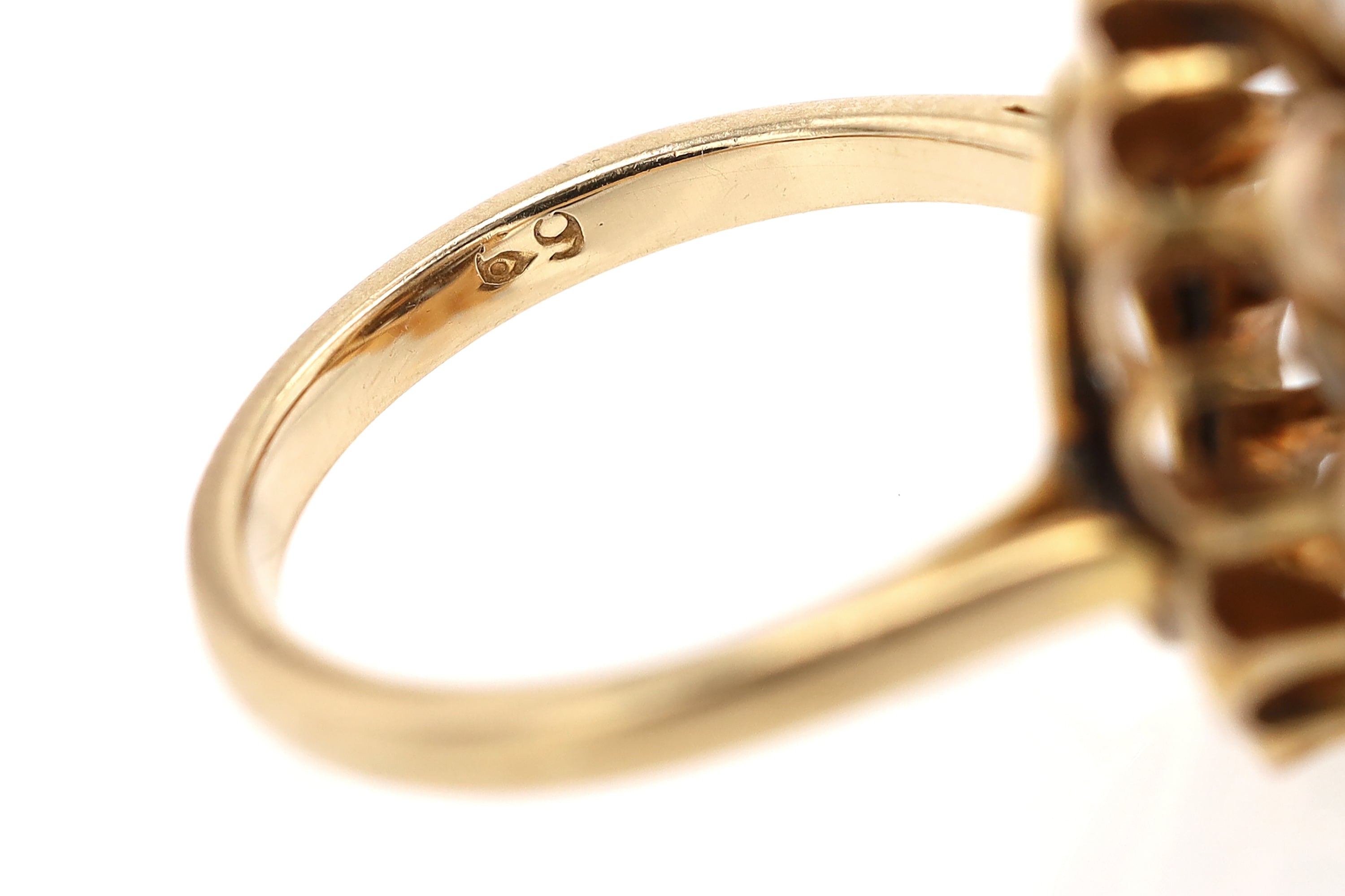 Early 1800s Georgian 2.00 Carat Rose Cut Diamond Ring