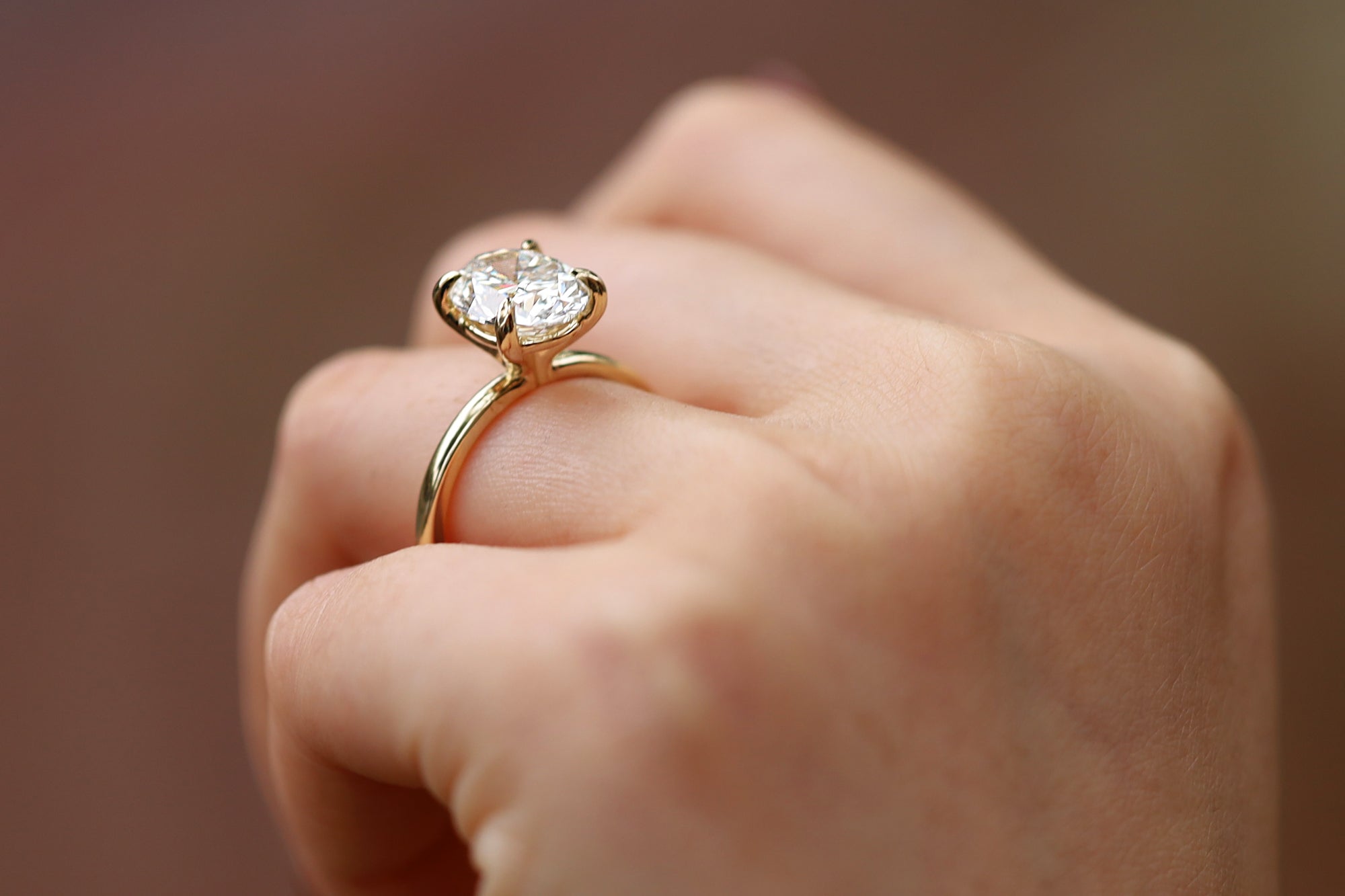 EGL Certified 3.01ct Oval Cut Diamond Engagement Ring