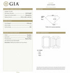 GIA 2.30 Carat Emerald Cut Diamond Bezel Solitaire Engagement Ring